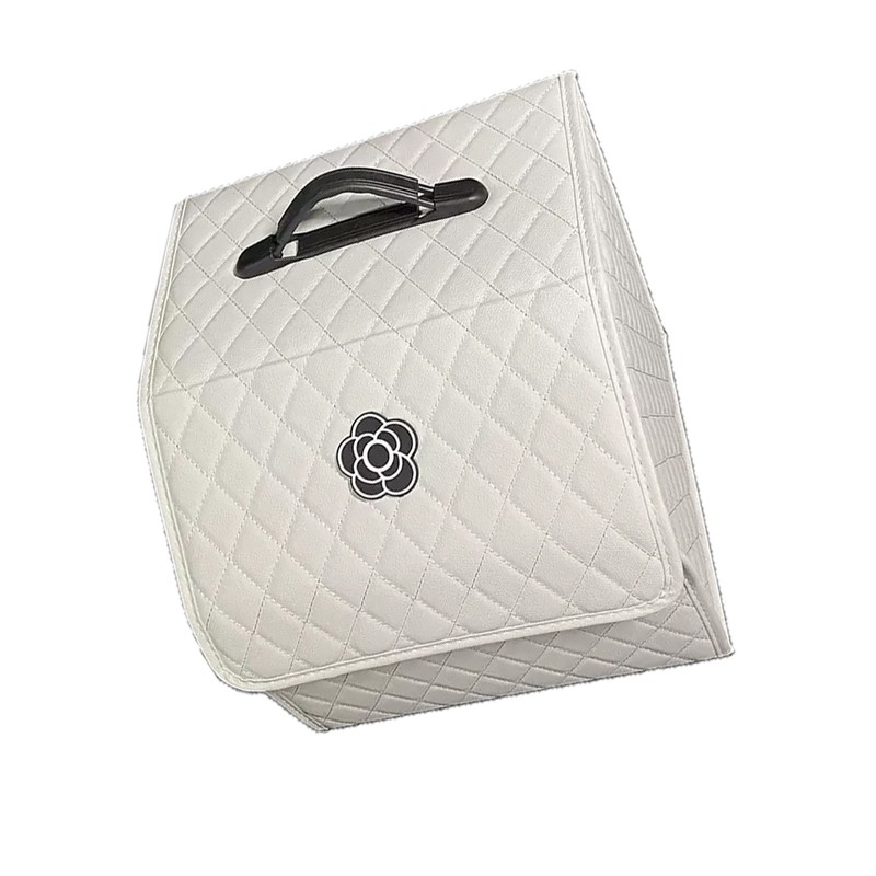 Car Trunk Storage Organizer High Capacity Multipurpose Pu Leather Portable