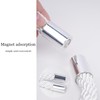 NAHUAA Pack of 2 Curtain Tiebacks Magnetic White Tiebacks for