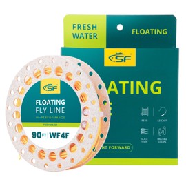 SF Fly Fishing Floating Line with Welded Loop Weight Forward Fly Lines # Orange 90FT WF4F