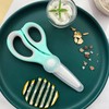 Portable Ceramic Baby Food Scissors Shears with Cover and Travel