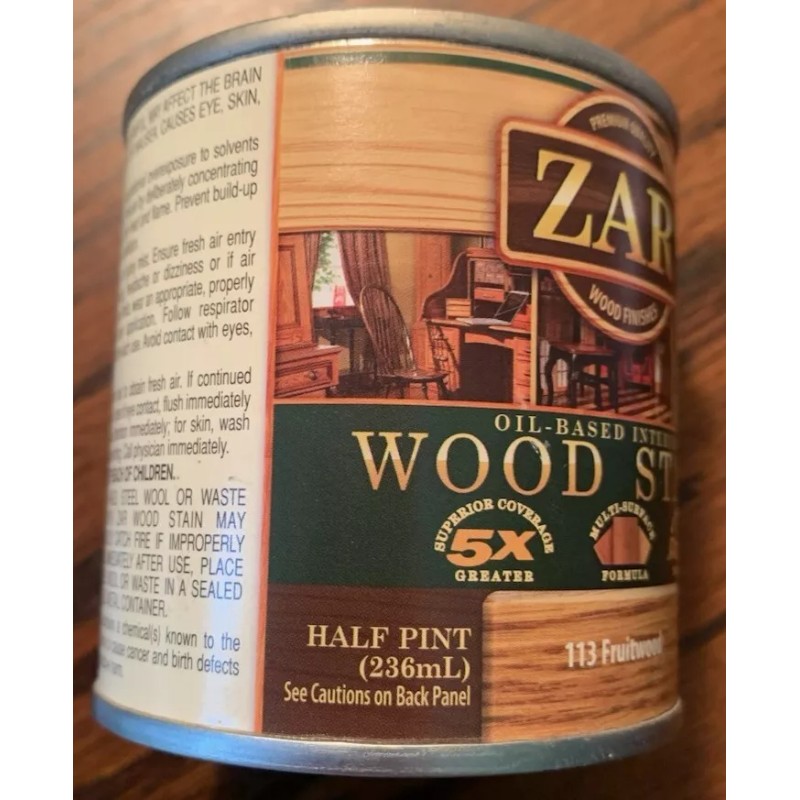 Zar Interior Stain 113 FRUITWOOD 1/2 pint