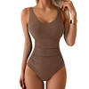 Aidonger Women's One Piece Swimsuits Tummy Control Bathing Suit Color