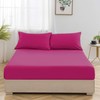 Oxford Homeware Pink Single Fitted Sheets -100% Brushed Microfibre 1800
