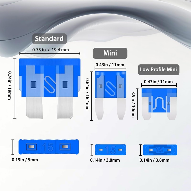 Nayoto 1011-Piece Universal Zinc Flake Car Fuse Set - 410