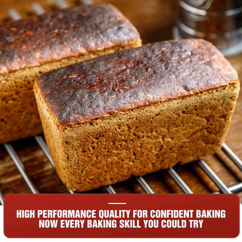 KITESSENSU Carbon Steel Pullman Loaf Pan with Lid, 1 lb