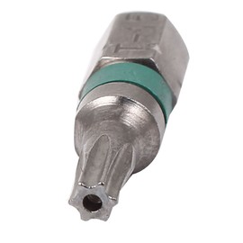 Sourcingmap 1/4" Hex Shank Magnetic T15 Torx Security Screwdriver Bit Gray 4pcs