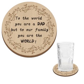 Gifts for Dad,Dad Birthday Gifts,Dad Gifts,Presents for Dad,Dad Birthday Gifts,Daddy Gifts,Wooden Coaster,Dad for Dad,Daddy