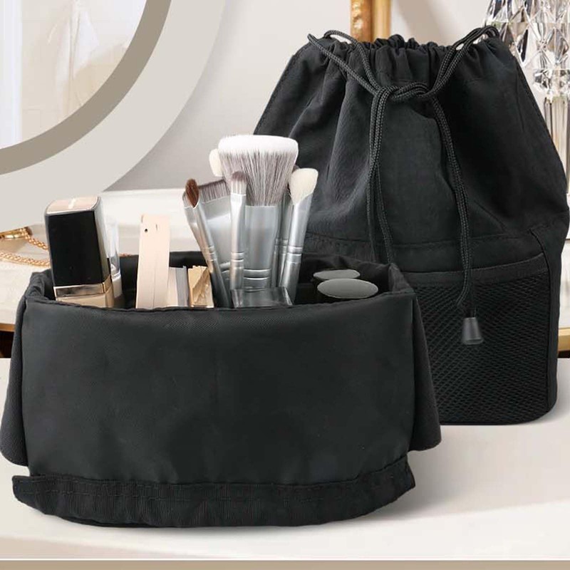 Yousimei Makeup Box, Small, Standing Storage, Includes Drawstring, Cosmetic Bag,