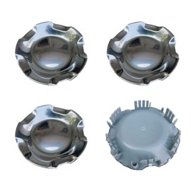 4PCS 180mm (7.125") Plastic Wheel Hub Center Caps - Polished Finish for Chevy Silverado Tahoe Avalanche Suburban 2007-2013 Trucks/SUVs - Refer to Part Number 9595152