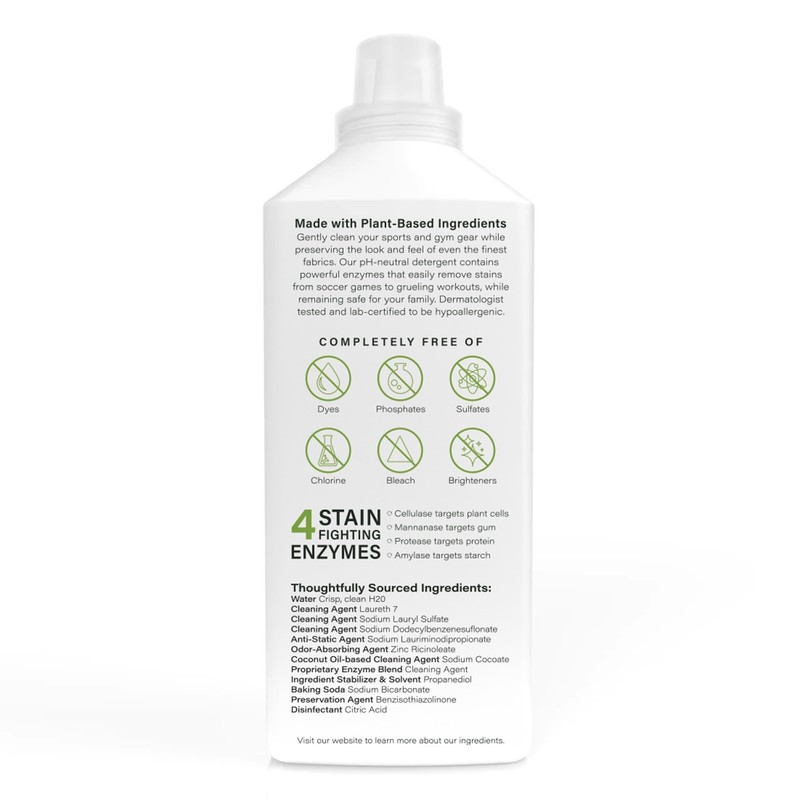 Athletic Sport Active wear Laundry Detergent | 4x Powerful Plant-Based