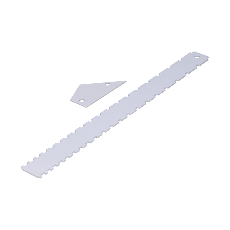 Guitar Measuring Tool Set Silver Aluminum Neck Straight Edge Fret