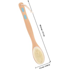 Cepillo de ducha para espalda de madera – Toyvian WV48JS09Y92XJYSI7MU13C