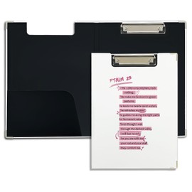 foedor Trendy Pink Christian Clipboard Folio with Storage,Bible Verses Scripture Clipboard Folio,Trendy Preppy Christian Metal Clip for Nurses Students Women, 9.1x12.4 in, Office School Supplies