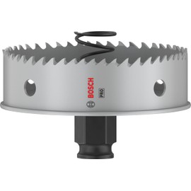 Bosch 1 x Pro Sheet Metal Power Change Plus Hole Saw (for Stainless Steel Sheets, Steel Sheets, Diameter 86 mm, Professional Accessories Drill/Screwdriver)