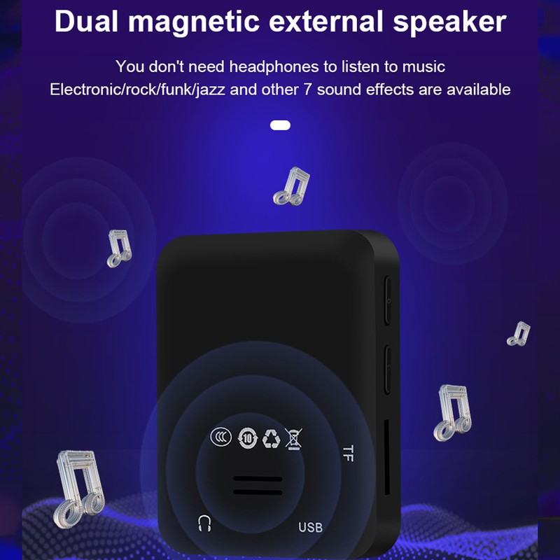 MP3 Player 1.77 Inch TFT Color Screen Multifunction Bluetooth 5.0