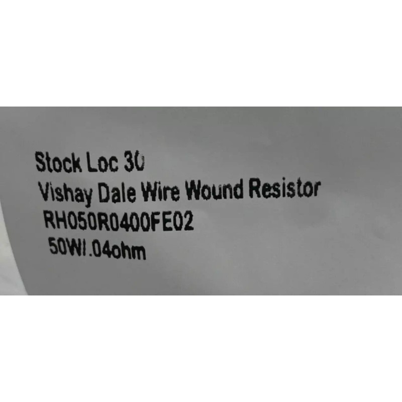 Vishay Dale wire wound resistor chassis mount RH050R0400FE02