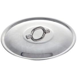 Pentole Agnelli Family Cooking Aluminium Flat Lid With Loop Handle, Diameter 24 Cm.