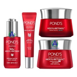 Set Hexyl Retinol 50x Crema Facial Ojos Día Y Noche Antiedad