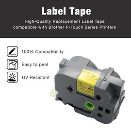 BROVACS 1 Pack Laminated Label Tape Compatible with Brother P-Touch Label Printer TZ 661 TZe 661 36mm OPA4661