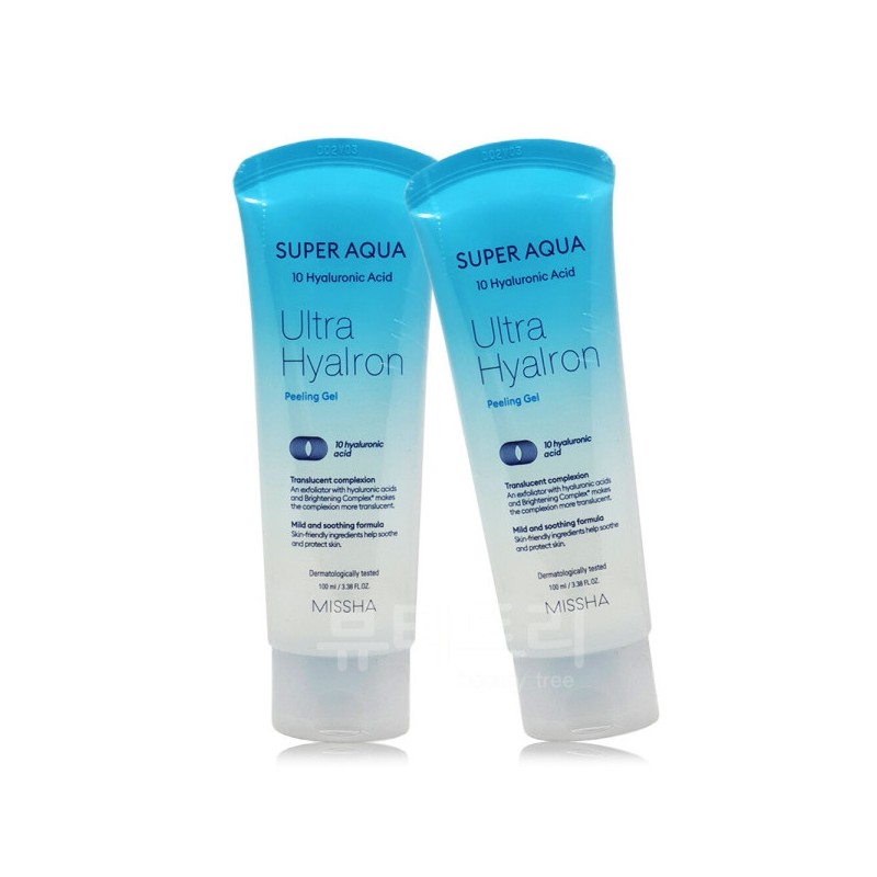 Missha Super Aqua Ultra Hyaluron Peeling Gel 100ml + 100ml