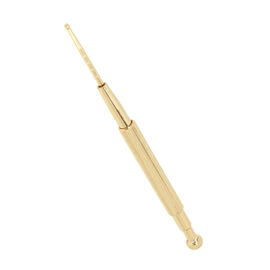 Herramienta de Masaje de Reflexología Facial, Pluma de Acupuntura Manual, Pluma de Acupuntura Retráctil, Pluma de Sonda de Punta de Cuerpo y Oreja con Resorte de Doble Cabeza