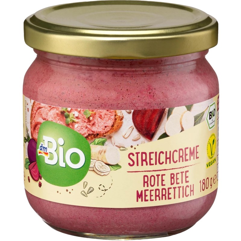 dmBio Beetroot Horseradish Spread Cream - 3-Pack (3 x 180g/6.35oz)