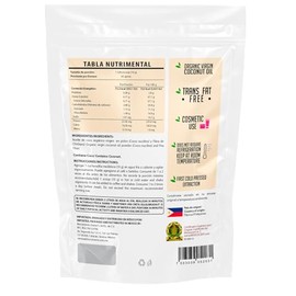 Wellthy Aceite de Coco Virgen en Polvo 450g. Keto, Raw, Vegano, Gluten Free, Chemical Free, NON GMO, Scoop Incluído, Bottle Free.