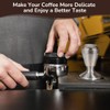 HUATEEN 58mm Coffee Distributor & Tamper,2-in-1 Stainless Steel Espresso Leveler