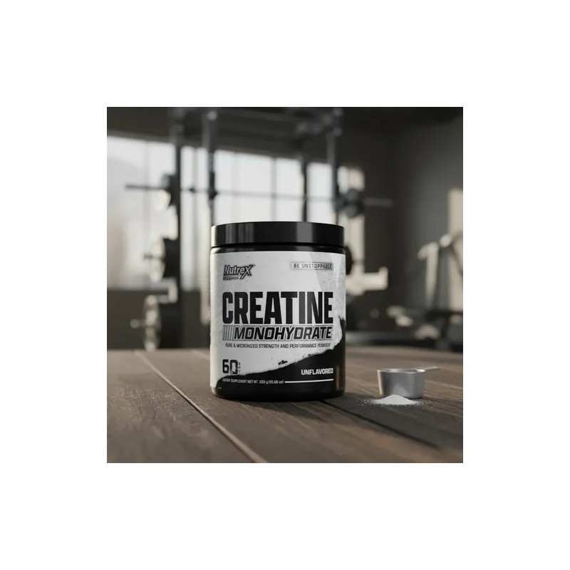 Nutrex Creatina Monohidratada En Polvo 300g 60 Servicios