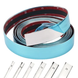 Plated Molle Plating Tape, Multi Mall, Accent Mall, 0.6 inches (15 mm), 16.4 ft (5 m), For Cars, Accents, General Purpose, Card Dress-Up, Car, Scratch Prevention, Protective Tape (0.6 x 2.0 ft (15 mm