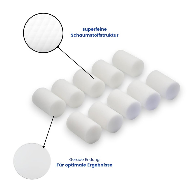 Profesius Lackierwalzen Set 12 tlg. -10 Schaumstoffrollen 5cm inkl. Lackierwanne