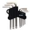 三共コーポレーション trad 8pcs. ボールポイント六角棒レンチセット TBS-8 350108