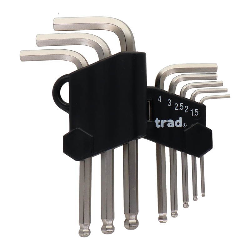 三共コーポレーション trad 8pcs. ボールポイント六角棒レンチセット TBS-8 350108