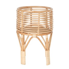 KOUBOO Rattan Indoor Plant Stand, Small, Natural Planter Brown