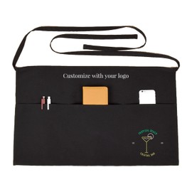SonaGear 3 Pocket Waist Apron. Serving Aprons for Waitresses and Restaurant Servers. Delantales para Meseros (Customize with Text)