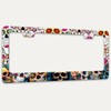 Sugar Skull License Plate Frame Skeleton Flowers License Plate Holders
