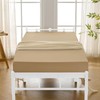 Eychei Cot Fitted Sheets, Beige, 2 Pack, 31" x 75"