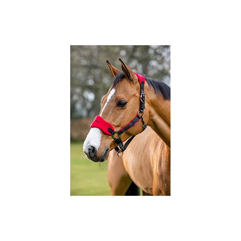 LeMieux Vogue Fleece Headcollar - Halter & Leadrope (Chilli -