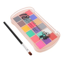 minkissy Water Activated Face Painting Kit 18 Watercolor Paints Easy Wash off Ages Safe for Diy and Events