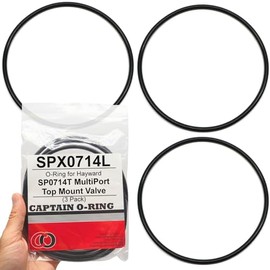 Captain O-Ring – Reemplazo SPX0714L Tapa tórica para válvula multipuerto Hayward SP0714T y sistemas de filtro de arena (paquete de 3)