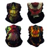 SMEHCF 4 Skull Vampire Headband Bandana Balaclava Half Face Mask
