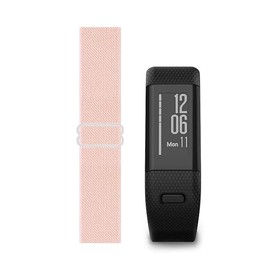 C2D JOY Stretchy Loop Nylon Strap Compatible with Only Garmin vivosmart HR Watch Bands Replacement - Pink