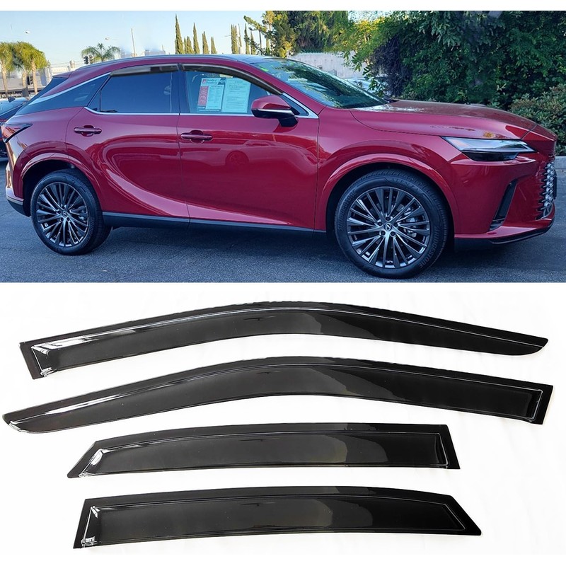 TONOYTIM Tape-On Window Visors for 2023-2026 Lexus RX350 RX350h RX500h
