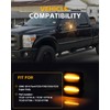 GSOWO LED Sequential Switchback Side Mirror Marker Lights for 2008-2016