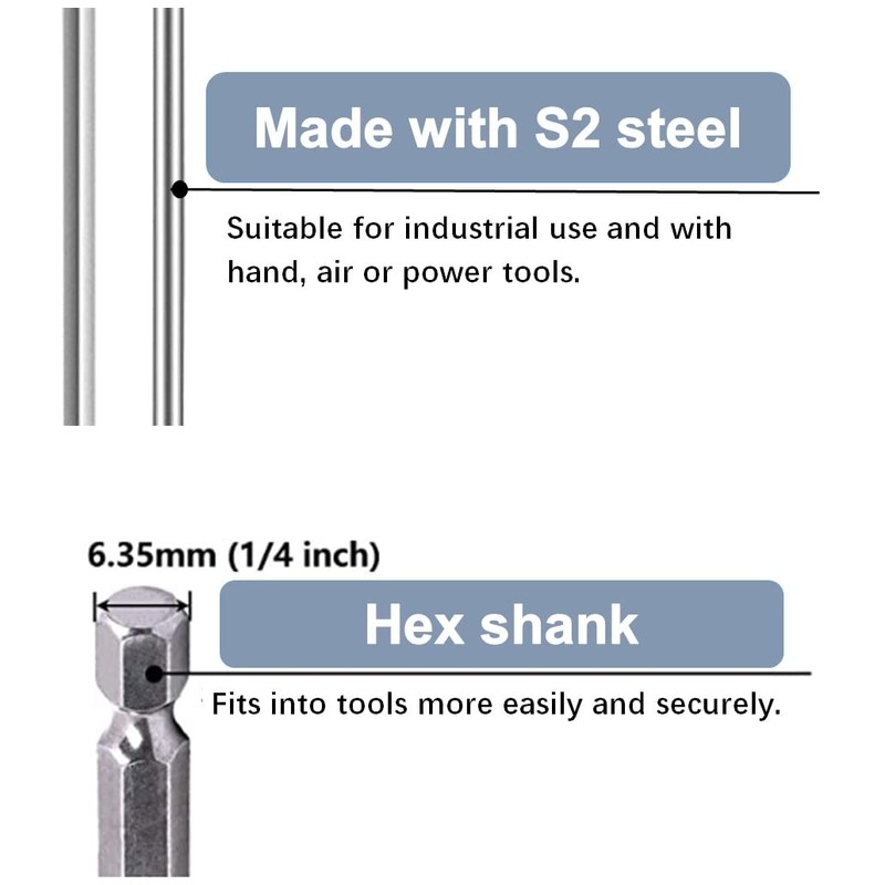 Aiyun 11-Piece Shark Vacuum Screwdriver Security Bit Set, S2 Steel