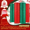 Juinte 4 Rolls Christmas Poly Mesh Ribbon Wreath 10 Inch