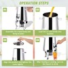 MSFULLSEA 13L Hot Beverage Dispenser Coffee Chafer Urn Stainless Steel
