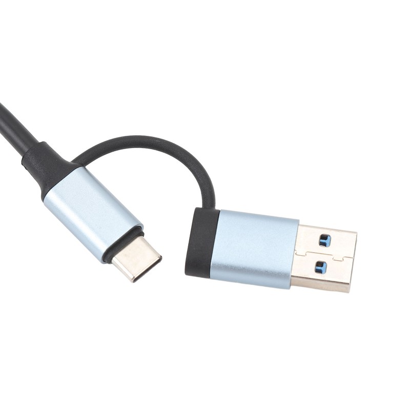8 In 1 USB C Hub Aluminium Alloy with 1