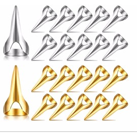 5PCS Finger Claws Cosplay Claws Rings,Punk Rock Nail Finger Armor Gothic Talon Nail Fingertip Claw,Hair Parting Selecting Sectioning Tool Clips and Barrettes(Silver)