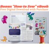 Hummingbird Crafts Sewing Kit for Kids Ages 8-12, Dragons DIY